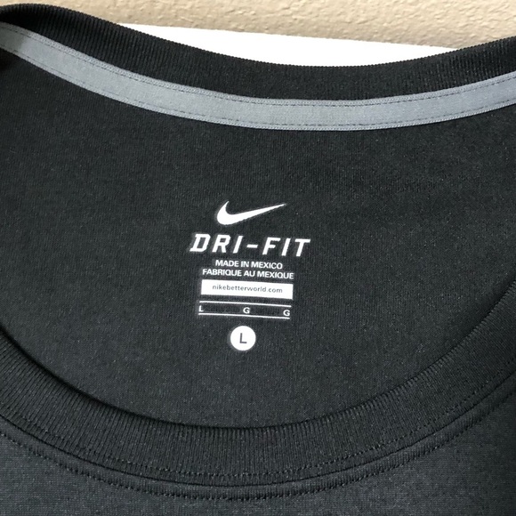 Nike Women’s Style 453182 Crew Neckline Training Black Long Sleeves T-shirt L - Picture 4 of 12